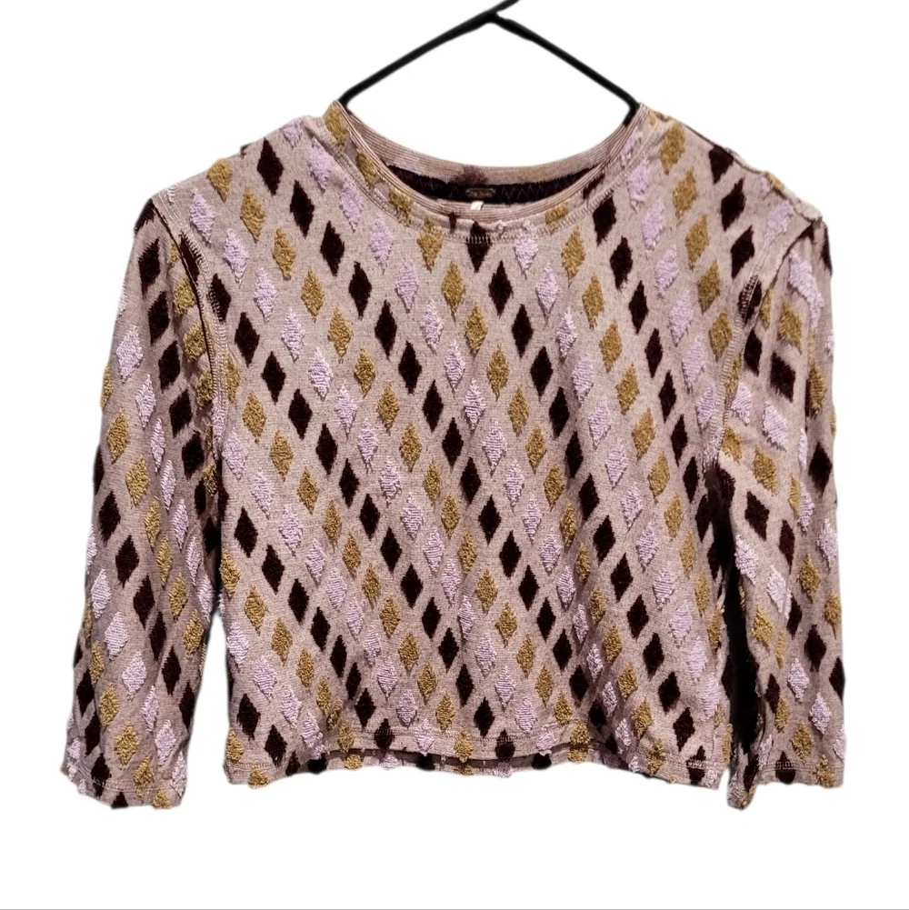 Free People Magic Carpet Crop Top Size Small